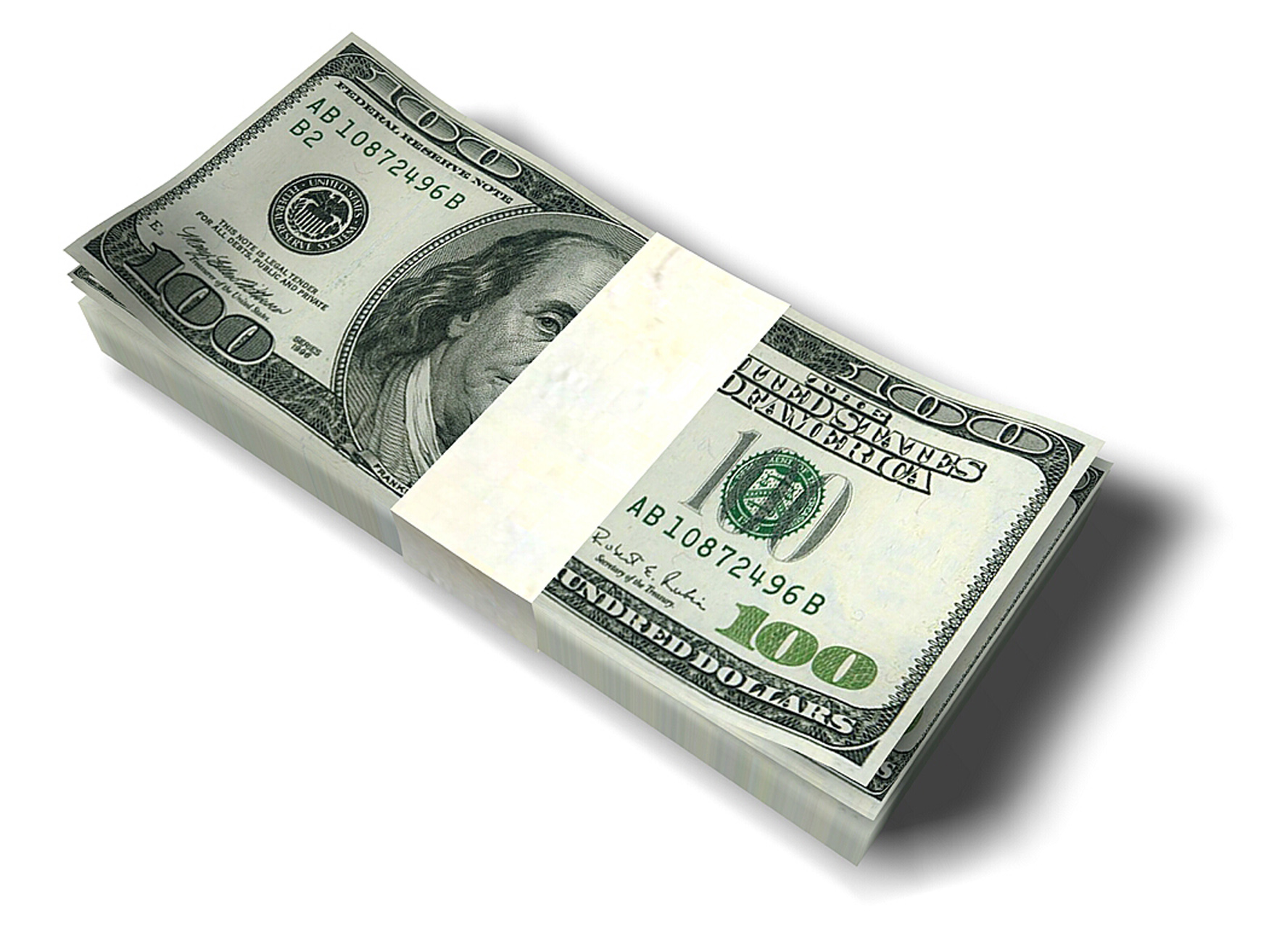 US Dollars Money Currency Economy Paper currency paper notes 100 dollars bundle